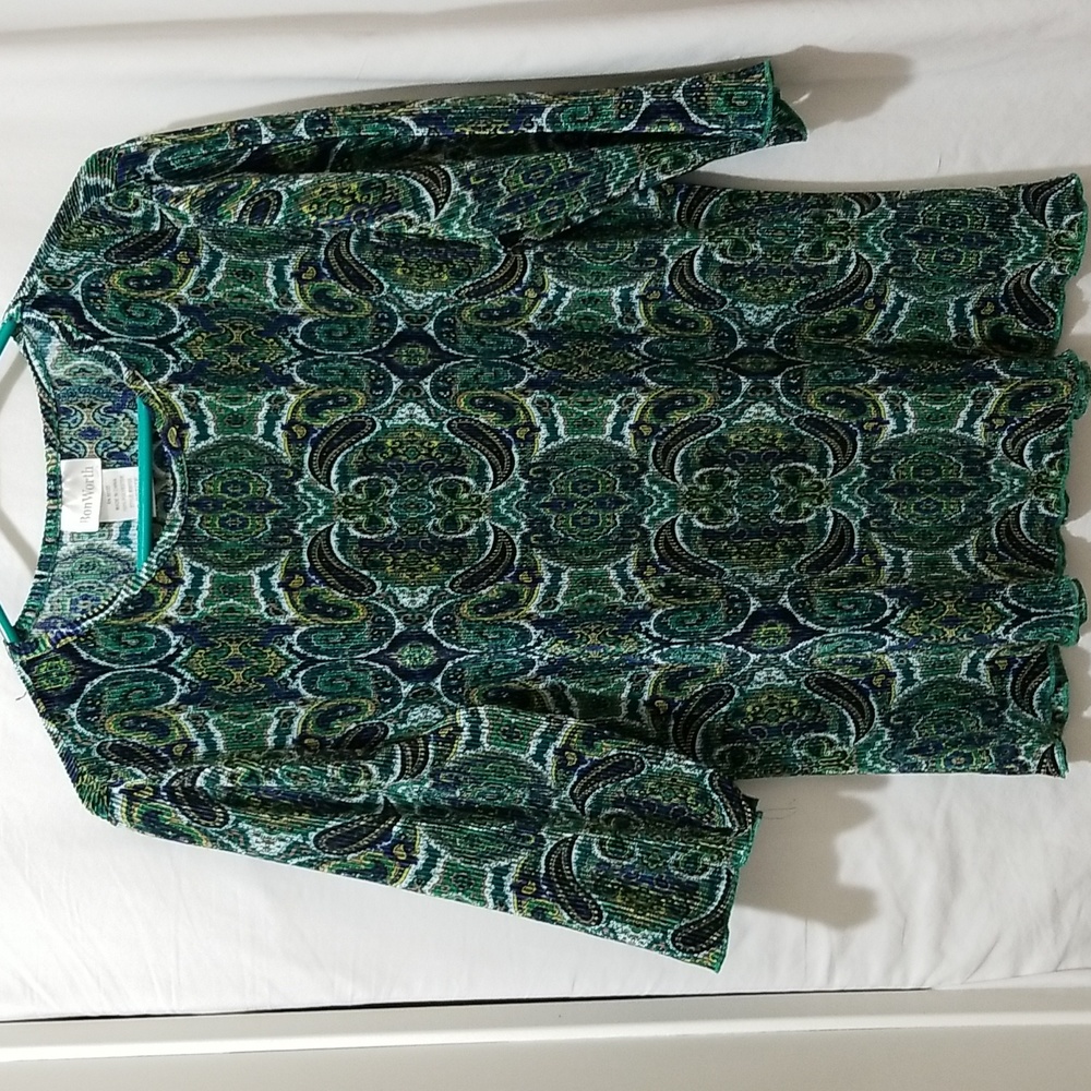 BONWORTH CRINKLE STRETCH WOMAN'S TOP SIZE S PETITE